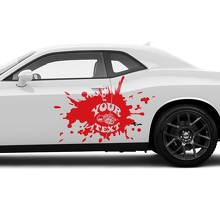 Kit d'autocollants vinyle Super Bee Doors pour Dodge Challenger_3