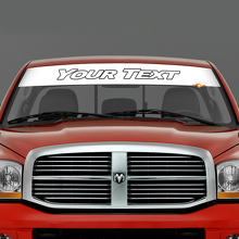 Autocollant Vinyle Bannière Pare-brise Lettres Personnalisées pour Dodge RAM_2