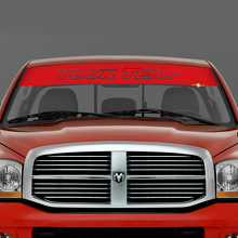 Autocollant Vinyle Bannière Pare-brise Lettres Personnalisées pour Dodge RAM_3