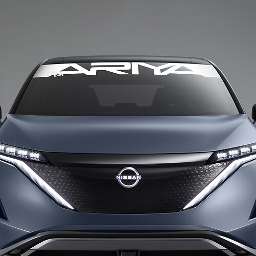 Décalcomanie graphique pour fenêtre de pare-brise ARIYA pour Nissan ARIYA
