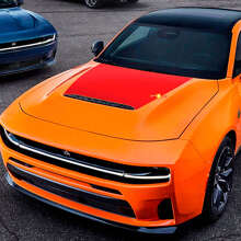 Autocollant en vinyle Sixpack Hood Wrap pour Dodge Charger Daytona_3