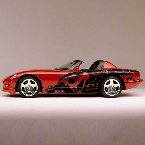 Kit de bandeaux latéraux en vinyle style Viper Splash pour Dodge Viper