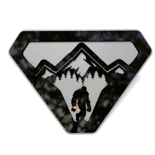 Badge d'aile 3D Mountain Sasquatch Bigfoot