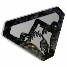 Badge d'aile 3D Mountain Sasquatch Bigfoot_2