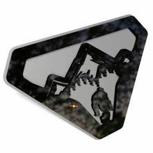 Montagnes Sasquatch Bigfoot Yeti Insignes d'aile Emblème de hayon Badge 3D
 2