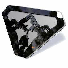 Badge d'aile 3D Mountain Sasquatch Bigfoot_3