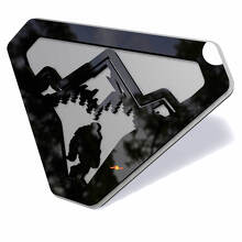 Montagnes Sasquatch Bigfoot Yeti Insignes d'aile Emblème de hayon Badge 3D
 4