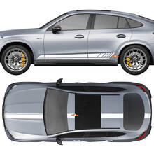 Kit complet d'autocollants vinyle bandes de course pour Mercedes-Benz GLC-Class 2018-2023_2