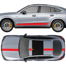 Kit complet d'autocollants vinyle bandes de course pour Mercedes-Benz GLC-Class 2018-2023_3
