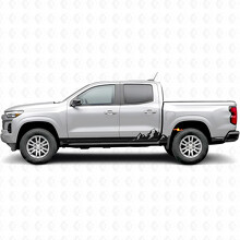 Bandes vinyles Montagne pour portes et bas de caisse pour Chevrolet Colorado 3e génération 2023-2026_2