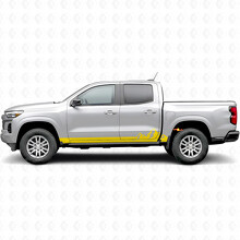Bandes vinyles Montagne pour portes et bas de caisse pour Chevrolet Colorado 3e génération 2023-2026_3