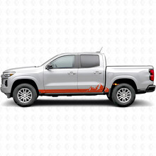 Bandes vinyles Montagne pour portes et bas de caisse pour Chevrolet Colorado 3e génération 2023-2026_4