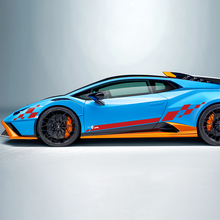 Autocollant vinyle latéral drapeau à damier pour Lamborghini STO
 3