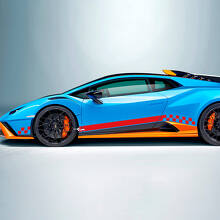 Autocollant vinyle latéral à damier pour Lamborghini STO
 3