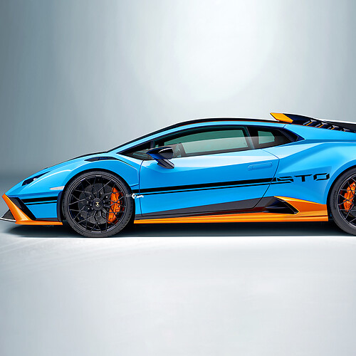Autocollant graphique en vinyle pour Lamborghini STO
