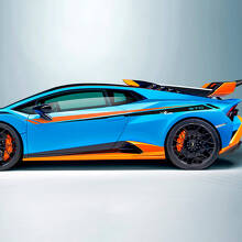 Autocollants en vinyle à bandes latérales de porte pour Lamborghini STO 3