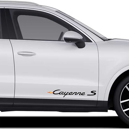 Autocollants Porsche Cayenne S Porsche Stickers Portes Autocollant Décalcomanie Côté
