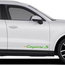 Jeu de décalcomanies en vinyle Lettrage Cayenne S pour porte latérale Porsche Cayenne_3