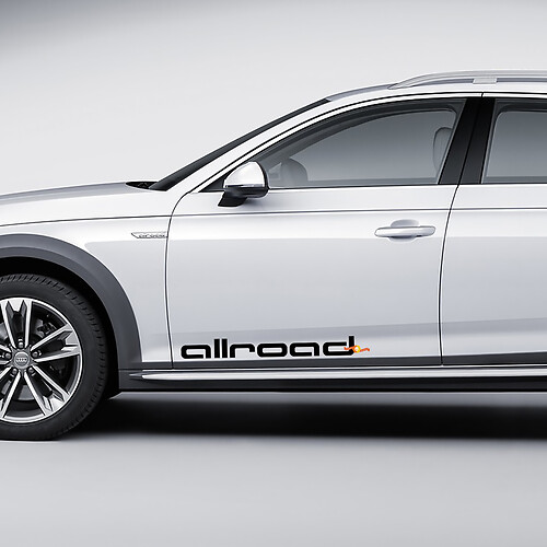 Paire Autocollant Logo Audi Quattro Portes Autocollants Quattro
 1