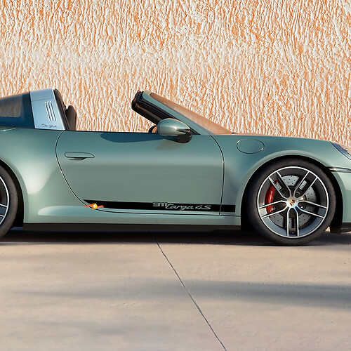 Autocollant décoratif pour portières latérales pour Porsche 911 Targa 4S 2026
 1