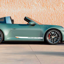Autocollant Bandelet Lettres Portes Latérales 2 pour Porsche 911 Targa 4S 2