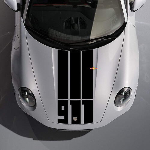 Kit de capot graphique Spirit 70 Autocollant Décalque pour Porsche 911
 1