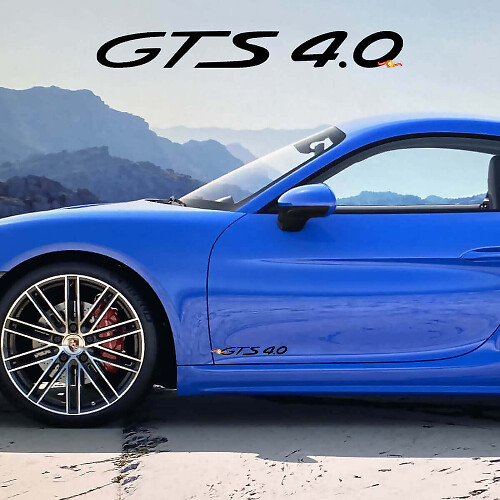 Autocollant de décalque de portes latérales pour Porsche 718 Cayman GTS 4.0 4
