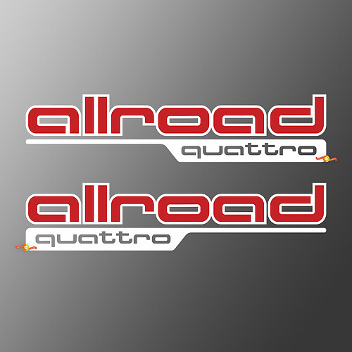 Autocollants Décalcomanies Audi Allroad Nürburgring
