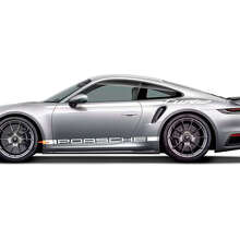 Kit de bandes graphiques Heritage Design Side 911 Turbo 50 ans 2025 Autocollant Décalcomanie pour Porsche 911 Turbo S 992.2
 2