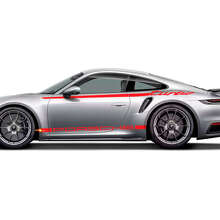 Kit de bandes graphiques Heritage Design Side 911 Turbo 50 ans 2025 Autocollant Décalcomanie pour Porsche 911 Turbo S 992.2
 3