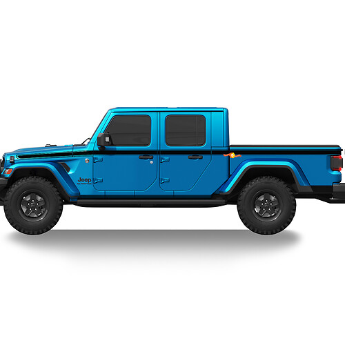 Autocollant graphique en vinyle pour bandes latérales de chef pour Jeep Gladiator
