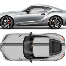 Kit complet de bandes de course autocollantes en vinyle pour Toyota Supra 2020-2026_2
