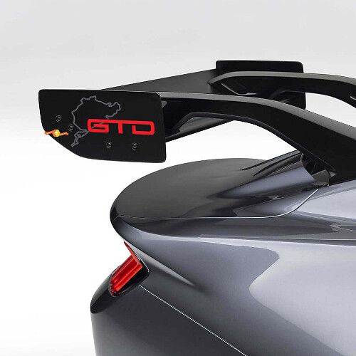 Autocollant en vinyle aileron Nürburgring GTD pour Musclecar Musclecarmodel GTD