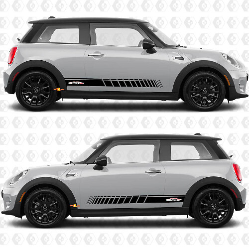 Rayures latérales autocollantes John Cooper Works pour Mini Cooper S
