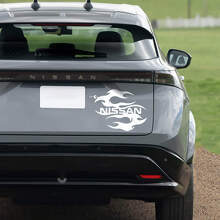 Autocollant graphique de course arrière Dragon pour Nissan ARIYA
 2