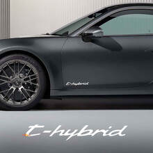 Autocollant de décalque de portes latérales T-hybrid pour Porsche 911 turbo S T-hybrid
 2