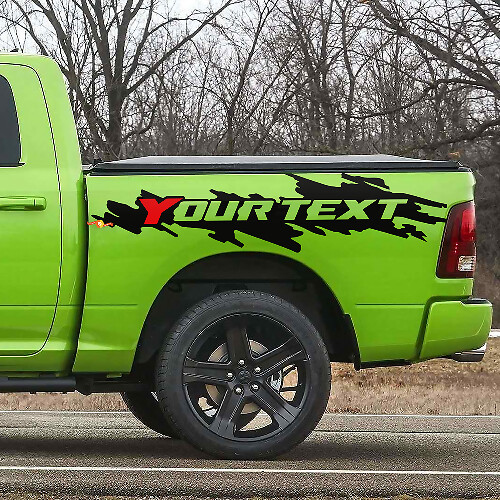 Kit de décalcomanies en vinyle personnalisées anti-éclaboussures pour bas de caisse de Dodge Ram Rebel