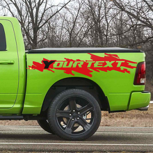 Kit de décalcomanies en vinyle personnalisées anti-éclaboussures pour bas de caisse de Dodge Ram Rebel_2