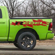 Kit de stickers vinyle pour table de chevet Rebel Dodge Ram Rebel_2