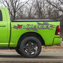 Kit de décalcomanies en vinyle personnalisées anti-éclaboussures pour bas de caisse de Dodge Ram Rebel_3