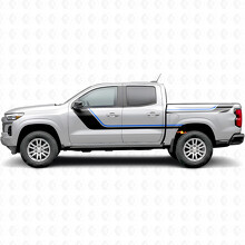 Bandes vinyle d’accentuation supérieures balayantes pour porte et flanc de caisse Chevrolet Colorado 3e génération 2023-2026_3