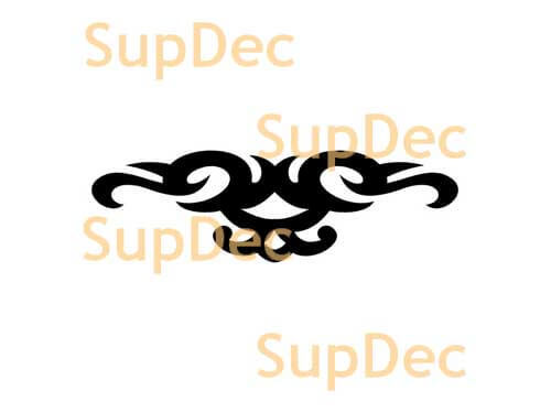 Autocollant Vinyle Abstrait Style Tribal Corne Pour Voitures