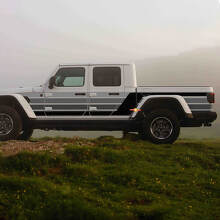 Autocollant graphique à rayures rétro vintage pour Jeep Gladiator
 2