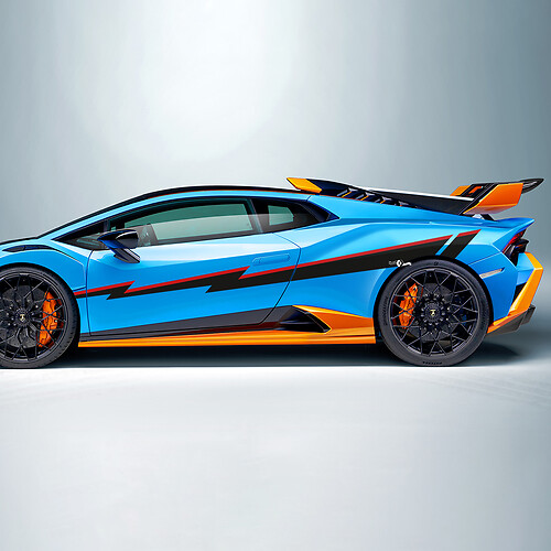 Bandes latérales en vinyle STO Autocollant Graphique pour Lamborghini STO
 1