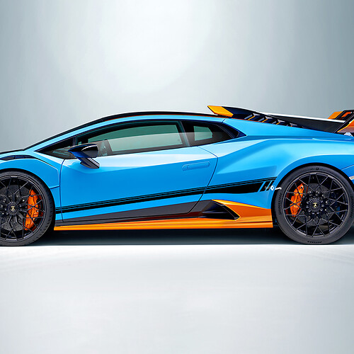Bandes de course Autocollant en vinyle pour Lamborghini STO
 1