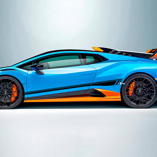 Bandes de course Autocollant en vinyle pour Lamborghini STO

