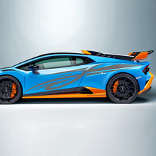 Rayures tribales de course Autocollant vinyle latéral Graphiques pour Lamborghini STO
 2