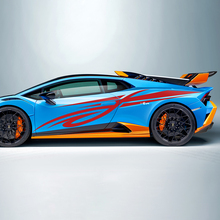 Rayures tribales de course Autocollant vinyle latéral Graphiques pour Lamborghini STO
 3