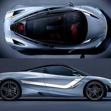 McLaren 720 570 765 Bande complète de capot Autocollant en vinyle Graphics Decal
 2