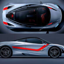 McLaren 720 570 765 Bande complète de capot Autocollant en vinyle Graphics Decal
 3